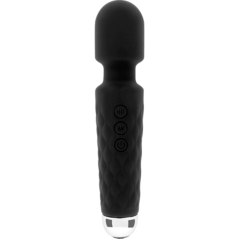 OHMAMA | Επαναφορτιζόμενο Wand Massager Σιλικόνης - Μαύρο