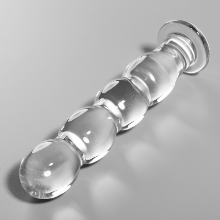 NEBULA SERIES BY IBIZA | MODEL 10 | DILDO BOROSILICATE GLASS 16.5 X 3.5 CM - CLEAR