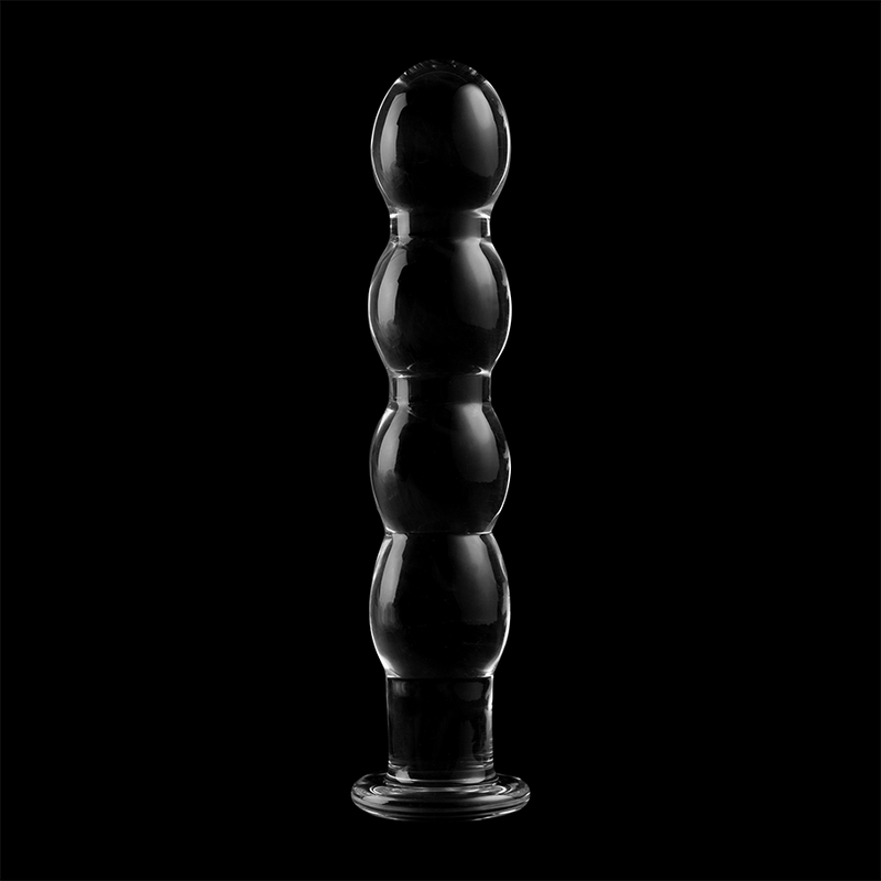 NEBULA SERIES BY IBIZA | MODEL 10 | DILDO BOROSILICATE GLASS 16.5 X 3.5 CM - CLEAR