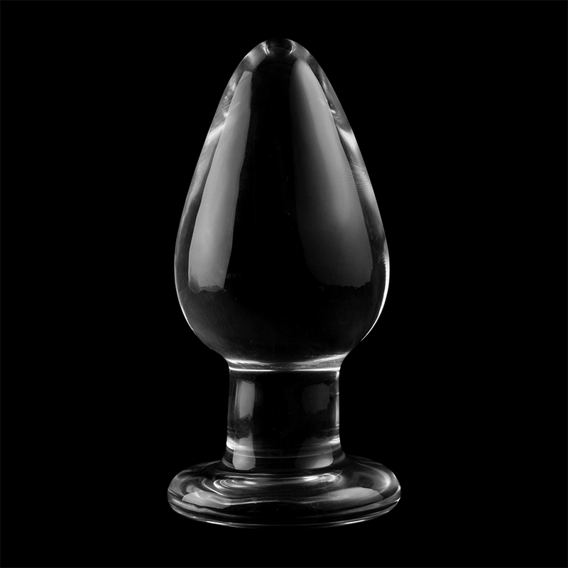 NEBULA SERIES BY IBIZA | MODEL 3 | ANAL PLUG BOROSILICATE GLASS 11 X 5 CM TRANSPARENT