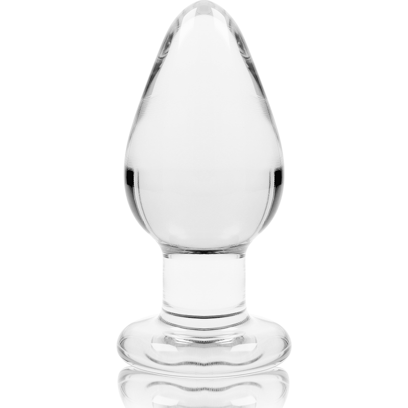 NEBULA SERIES BY IBIZA | MODEL 3 | ANAL PLUG BOROSILICATE GLASS 11 X 5 CM TRANSPARENT