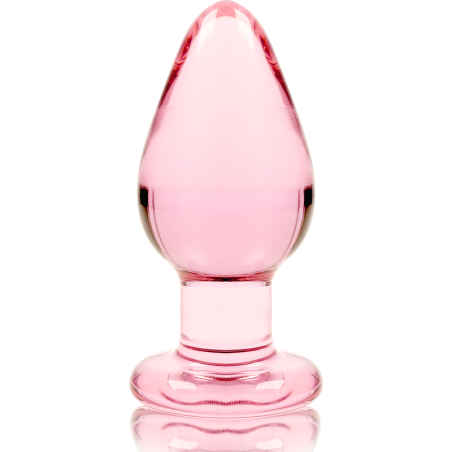 NEBULA SERIES BY IBIZA | MODEL 3 | ANAL PLUG BOROSILICATE GLASS 11 X 5 CM PINK