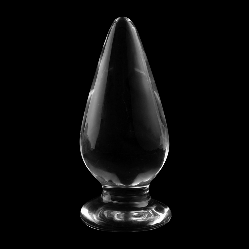 NEBULA SERIES BY IBIZA | MODEL 4 | ANAL PLUG BOROSILICATE GLASS 11 X 5 CM CLEAR
