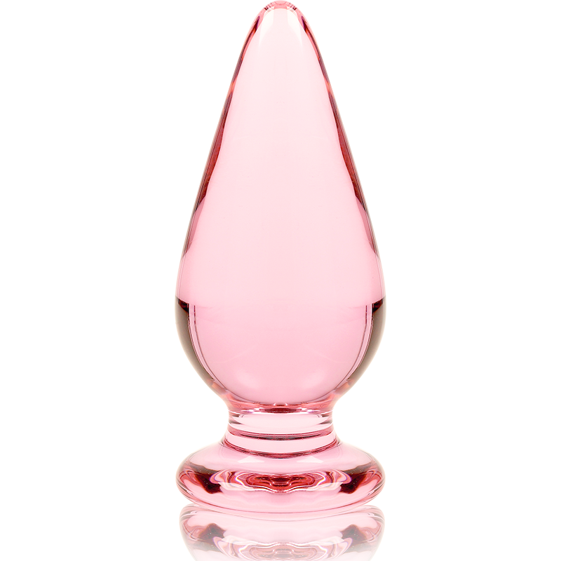 NEBULA SERIES BY IBIZA | MODEL 4 | ANAL PLUG BOROSILICATE GLASS 11 X 5 CM - PINK