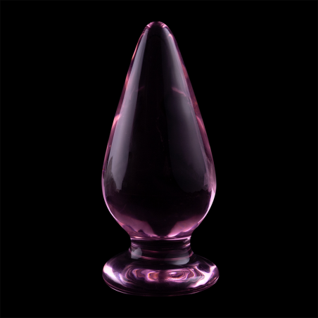 NEBULA SERIES BY IBIZA | MODEL 4 | ANAL PLUG BOROSILICATE GLASS 11 X 5 CM - PINK