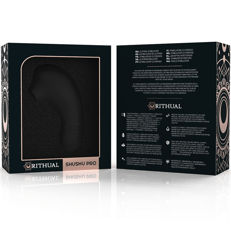 RITHUAL | SHUSHU | PRO STIMULATOR CLITORAL 2 POWERFULL MOTORS - BLACK