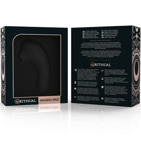 RITHUAL | SHUSHU | PRO STIMULATOR CLITORAL 2 POWERFULL MOTORS - BLACK
