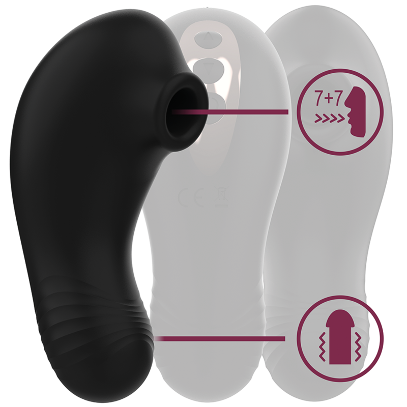 RITHUAL | SHUSHU | PRO STIMULATOR CLITORAL 2 POWERFULL MOTORS - BLACK