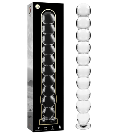 NEBULA SERIES BY IBIZA | MODEL 22 | DILDO BOROSILICATE GLASS - CLEAR