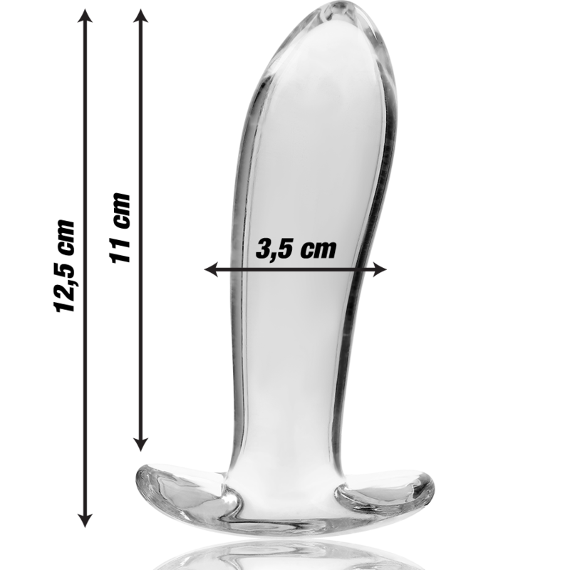 NEBULA SERIES BY IBIZA | MODEL 5 | ANAL PLUG BOROSILICATE GLASS - CLEAR