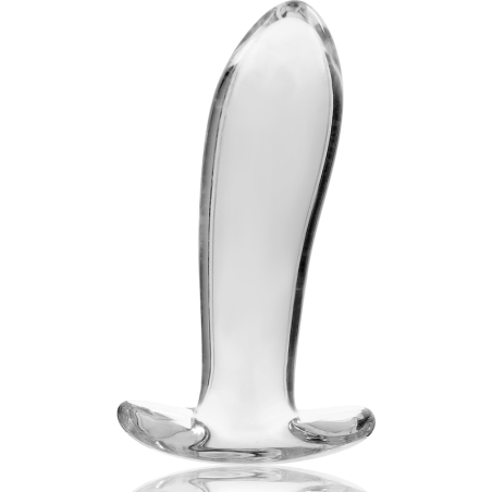 NEBULA SERIES BY IBIZA | MODEL 5 | ANAL PLUG BOROSILICATE GLASS - CLEAR