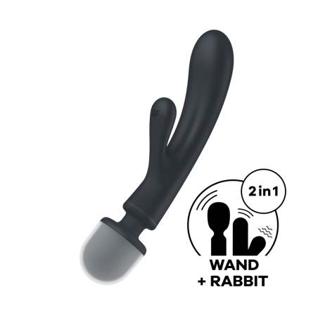 Triple Lover | Hybrid Wand Massager - Grey