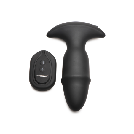 Butt Slider | Sliding Ring Silicone Missile Plug - Black