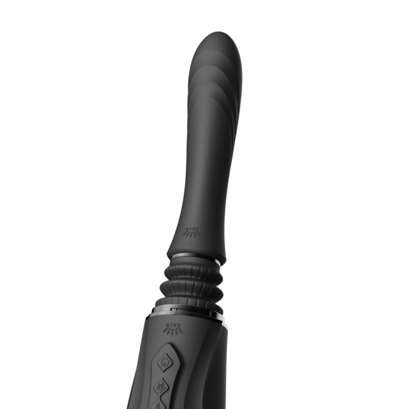 Sesh | Velvet Purple App| Sex Machine Σιλικόνης με Application - Μαύρο