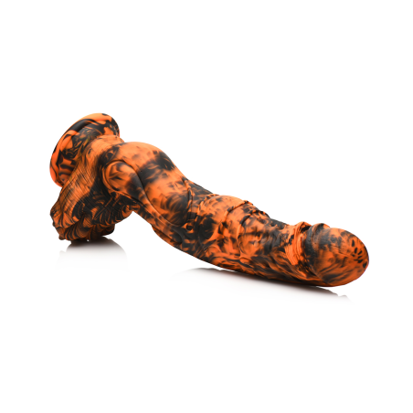 Sabretooth - Silicone Dildo - Orange/Black