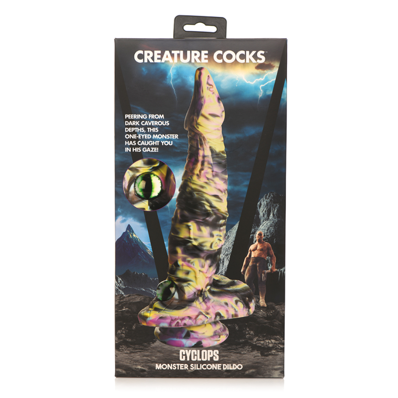 Cyclops Monster | Ομοίωμα Σιλικόνης - Κίτρινο/ Μοβ Μαύρο