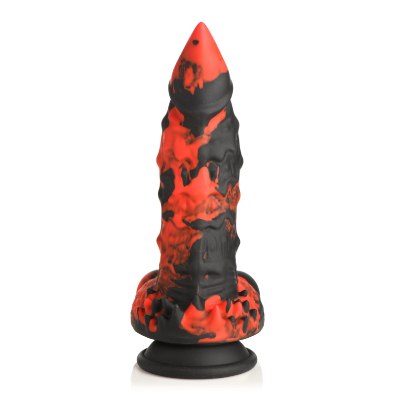 Fire Demon | Monster Dildo Σιλικόνης - Κόκκινο/ Μαύρο