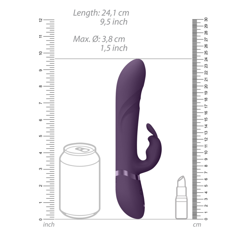 Nari - Vibrating and Rotating Beads, G-Spot Rabbit - Purple