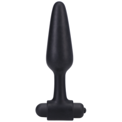 Vibrating Butt Plug - 5" / 12 cm - Black