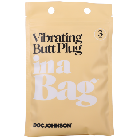 Vibrating Butt Plug - 3" / 7,5 cm - Black