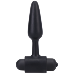 Vibrating Butt Plug - 3" / 7,5 cm - Black