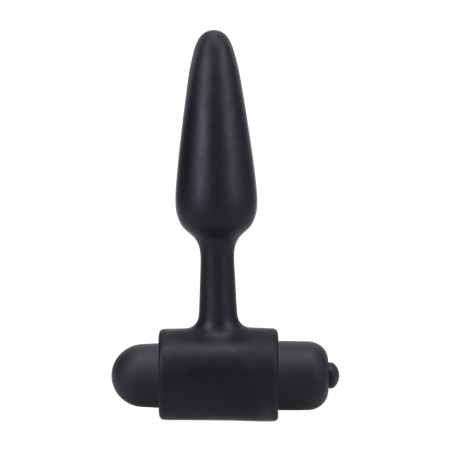 Vibrating Butt Plug - 3" / 7,5 cm - Black