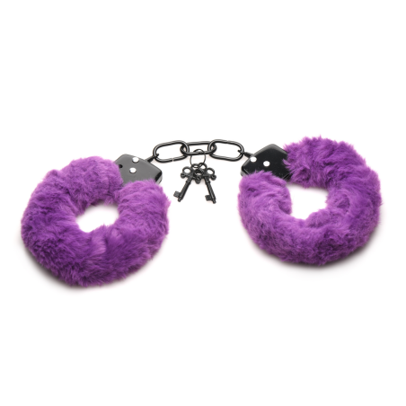 Master Series | Cuffed in Fur - Furry Handcuffs - Purple