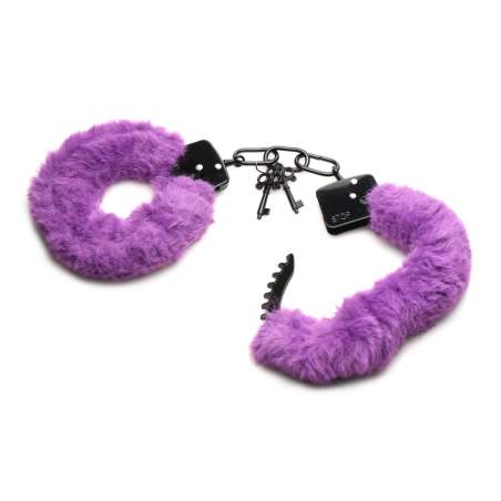 Master Series | Cuffed in Fur - Furry Handcuffs - Purple