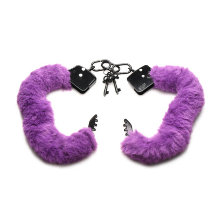 Master Series | Cuffed in Fur - Furry Handcuffs - Purple