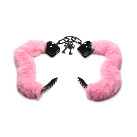 Master Series | Cuffed in Fur - Furry Handcuffs - Pink