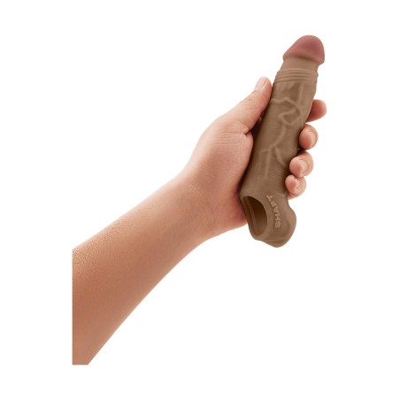 SHAFT SHEATH | MODEL F SIZE 1 | 20cm LIQUID SILICONE SLEEVE - OAK