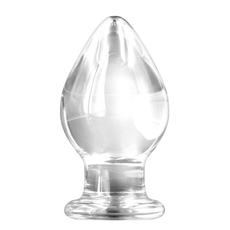 RENEGADE | KNIGHT | GLASS BUTT PLUG - CLEAR