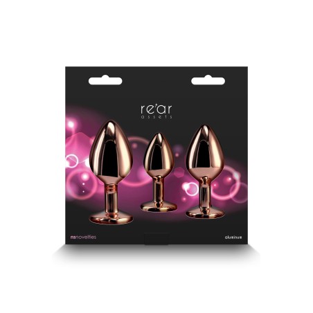 REAR ASSETS | TRAINER KIT | Σετ Πρωκτικών Σφηνών Αλουμινίου - Rose Gold Heart Pink