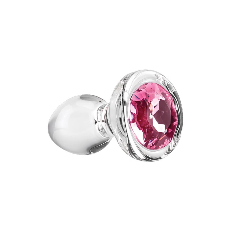 ADAM & EVE | PINK GEM | Γυάλινη Πρωκτική Σφήνα - Small