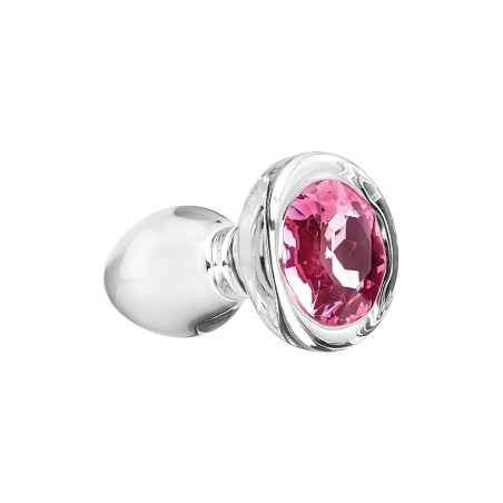 ADAM & EVE | PINK GEM | Γυάλινη Πρωκτική Σφήνα - Small