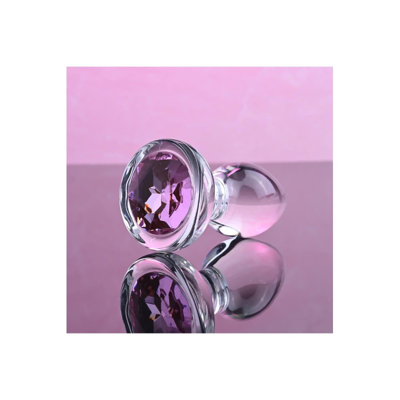 ADAM & EVE | PINK GEM | Γυάλινη Πρωκτική Σφήνα - Small