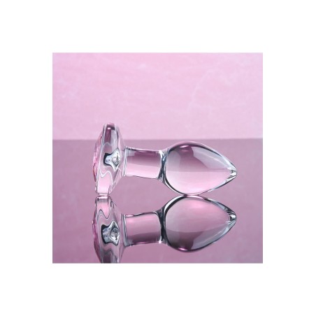 ADAM & EVE | PINK GEM | Γυάλινη Πρωκτική Σφήνα - Small
