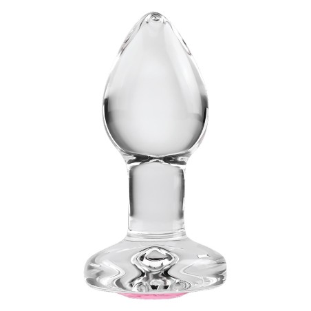 ADAM & EVE | PINK GEM GLASS PLUG - SMALL