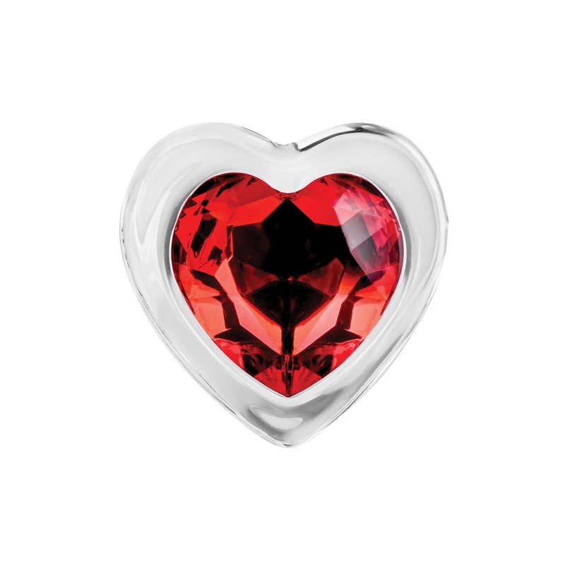 ADAM & EVE | RED HEART GEM | GLASS BUTT PLUG - MEDIUM