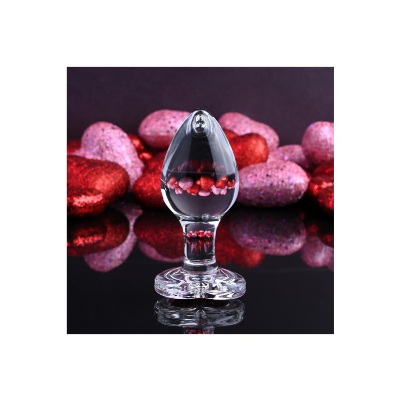 ADAM & EVE | RED HEART GEM | GLASS BUTT PLUG - MEDIUM
