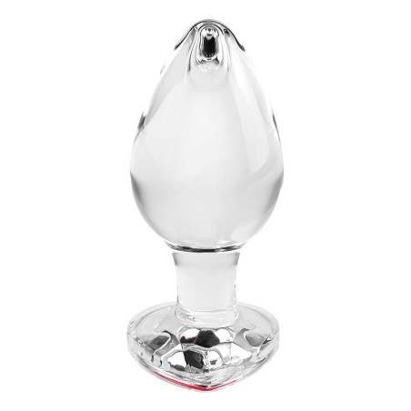 ADAM & EVE | RED HEART GEM | GLASS BUTT PLUG - LARGE