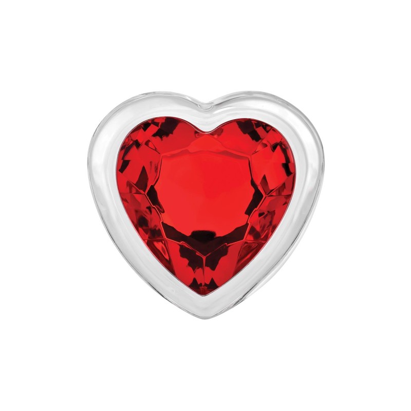 ADAM & EVE | RED HEART GEM | GLASS BUTT PLUG - LARGE