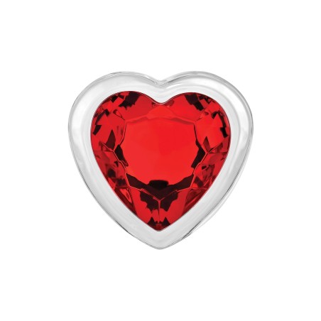 ADAM & EVE | RED HEART GEM | GLASS BUTT PLUG - LARGE