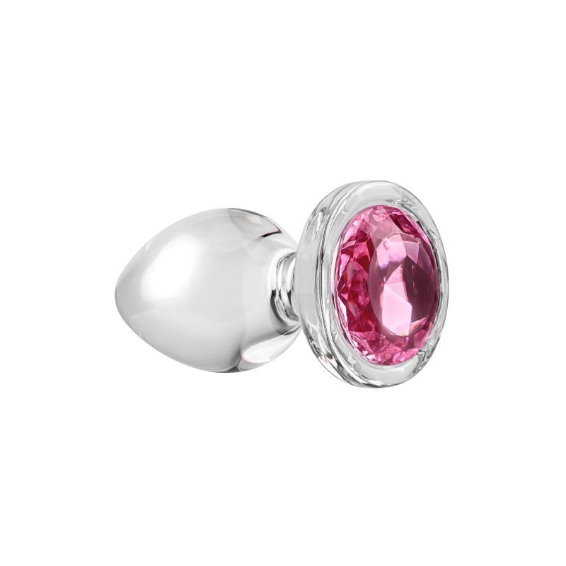 ADAM & EVE | PINK GEM | Γυάλινη Πρωκτική Σφήνα - Large