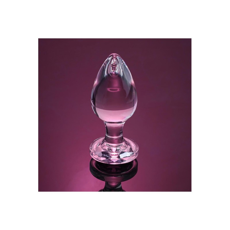 ADAM & EVE | PINK GEM | Γυάλινη Πρωκτική Σφήνα - Large