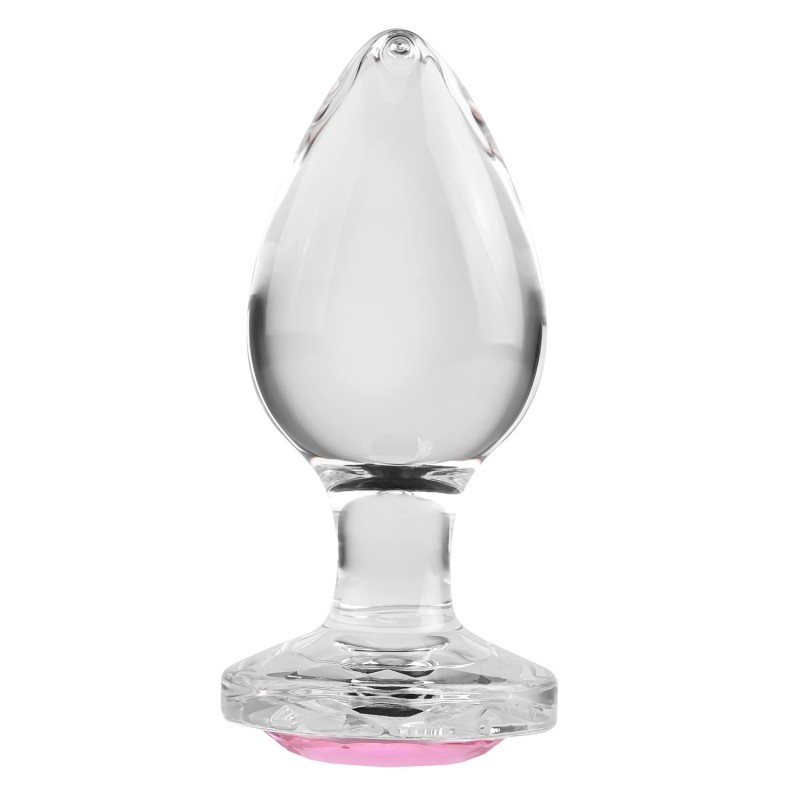 ADAM & EVE | PINK GEM | Γυάλινη Πρωκτική Σφήνα - Large