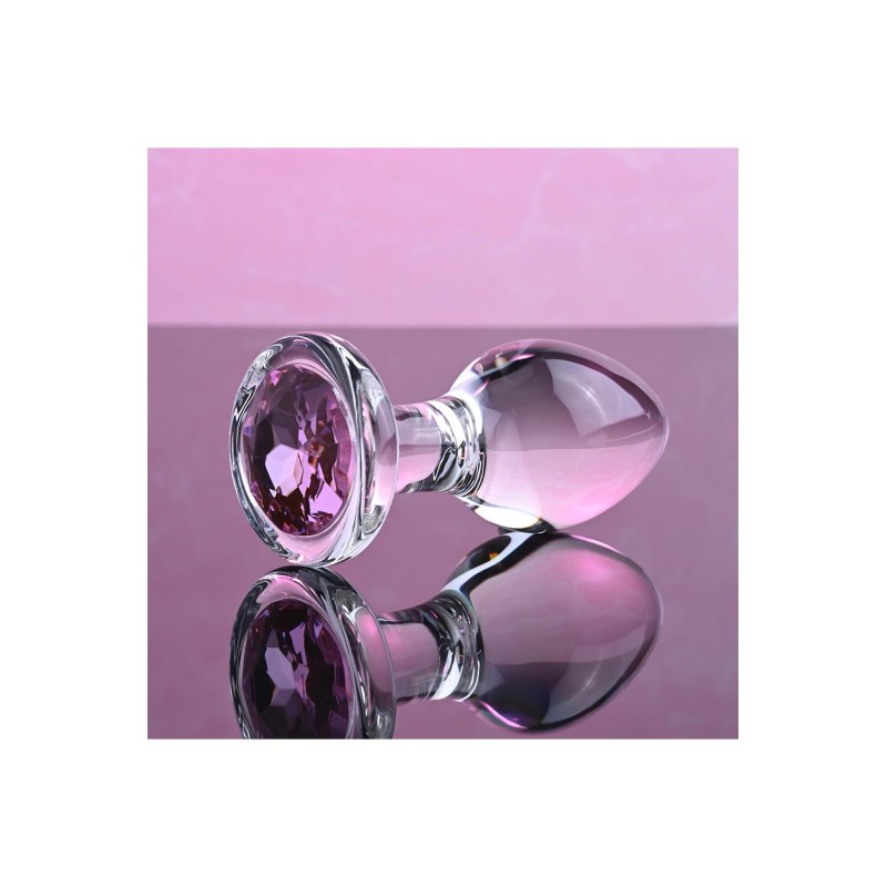 ADAM & EVE | RED GEM | GLASS BUTT PLUG - MEDIUM