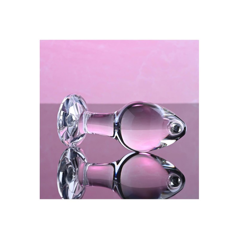 ADAM & EVE | RED GEM | Γυάλινη Πρωκτική Σφήνα - Medium