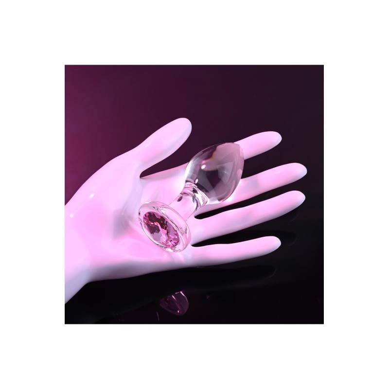 ADAM & EVE | RED GEM | GLASS BUTT PLUG - MEDIUM
