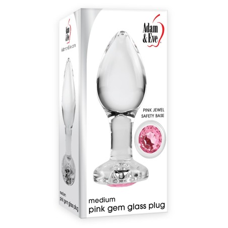 ADAM & EVE | RED GEM | GLASS BUTT PLUG - MEDIUM